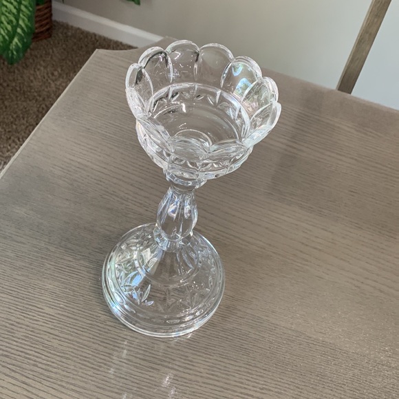 Vintage/Candle Holder Elegant Etched EUC. 
11” Tall ⭐️ LIKE NEW - Picture 5 of 12